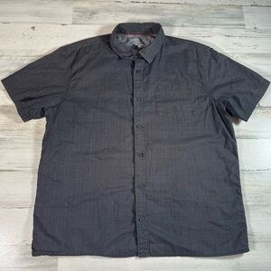 Mountain Hardwear Men’s Kotter Short Sleeve Button Shirt Gray Size Large Hiking